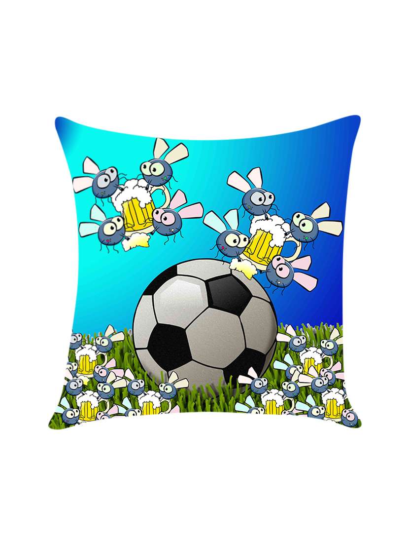 digitally printed satin cushion cover