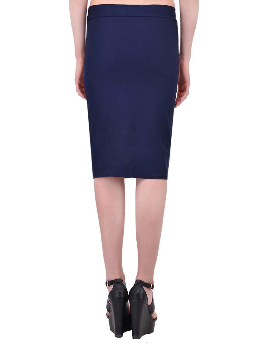 dark blue lycra pencil skirt - 13714679 - Standard Image - 2