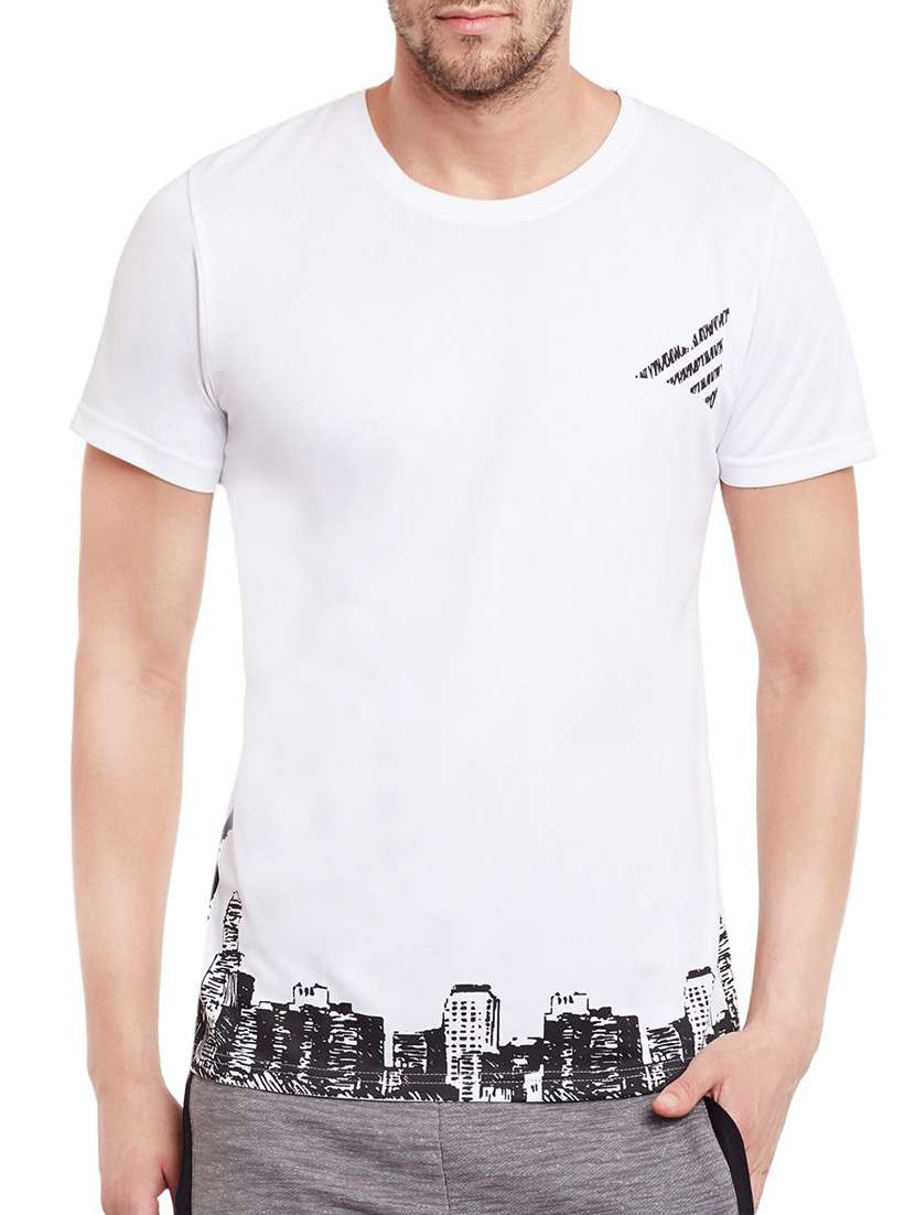white polyester t-shirt