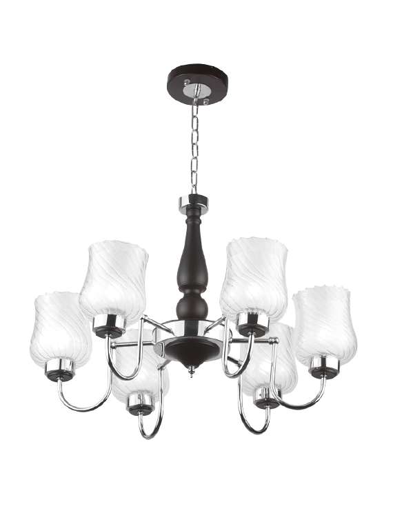 learc designer lighting contemporary glass metal wood chandelier