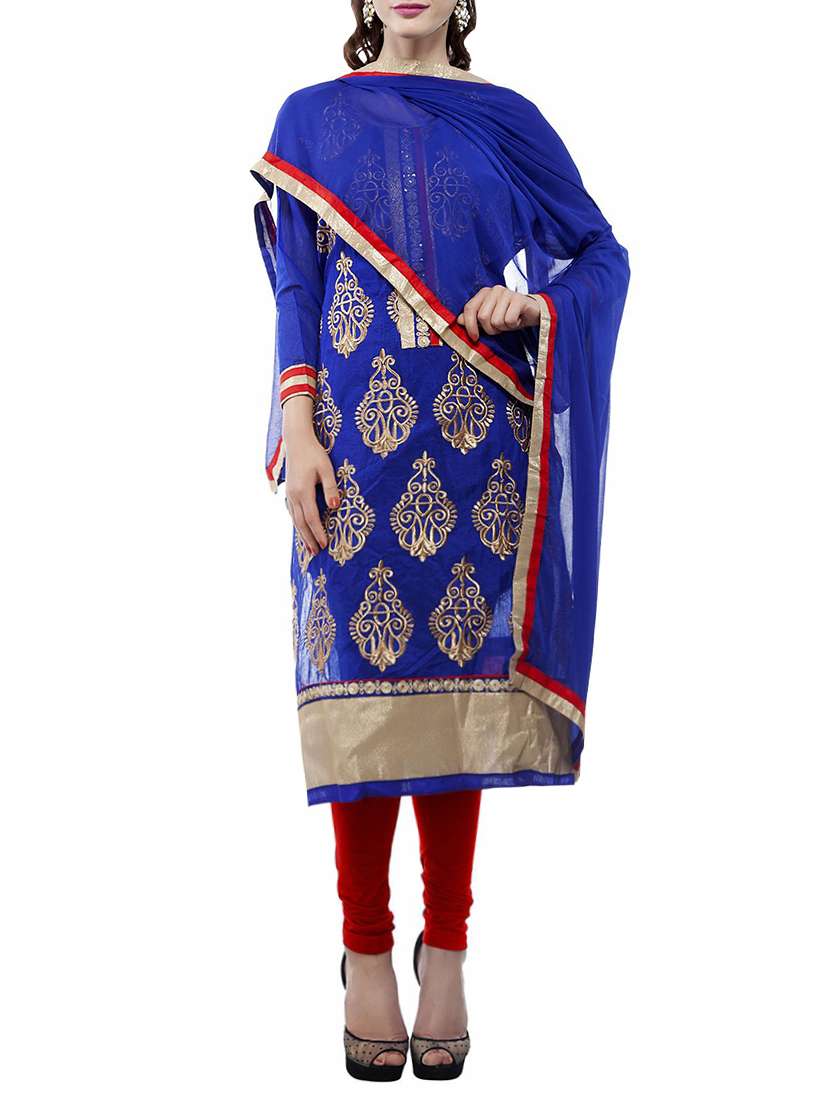 blue georgette set