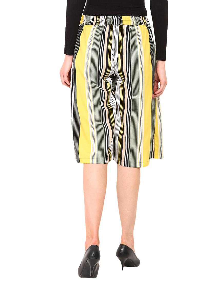 multi colored stripped culottes - 13732972 - Standard Image - 2