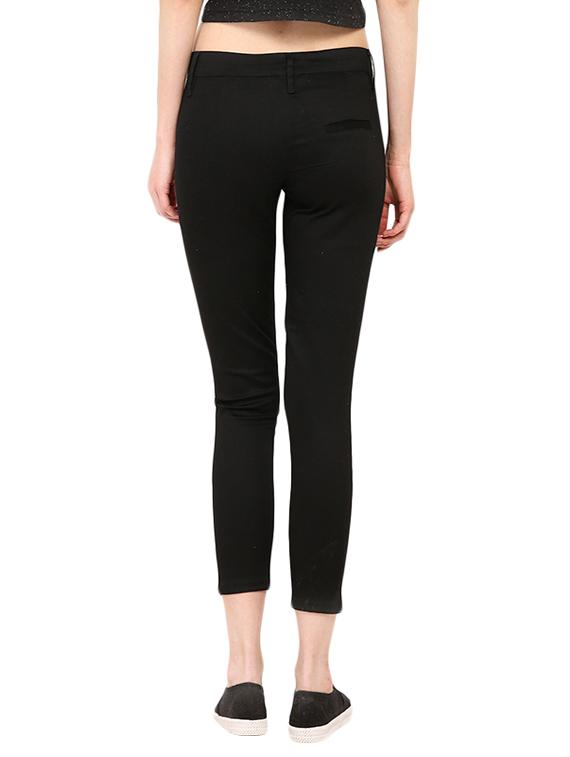 black cotton chinos trouser - 13733741 - Standard Image - 2