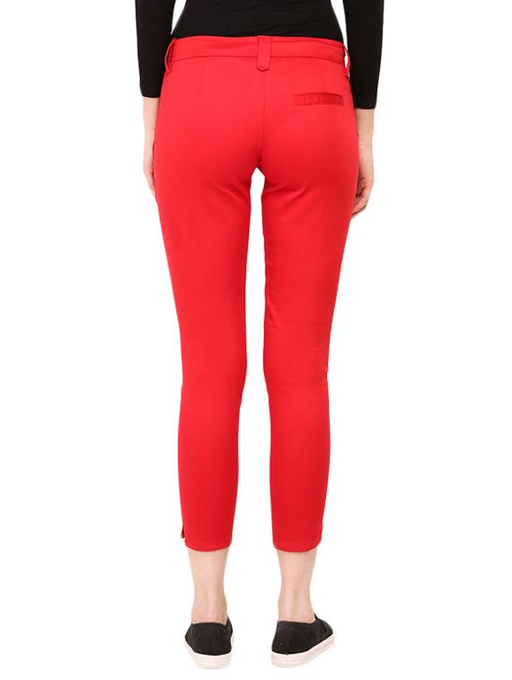 red cotton chinos trouser - 13733743 - Standard Image - 2