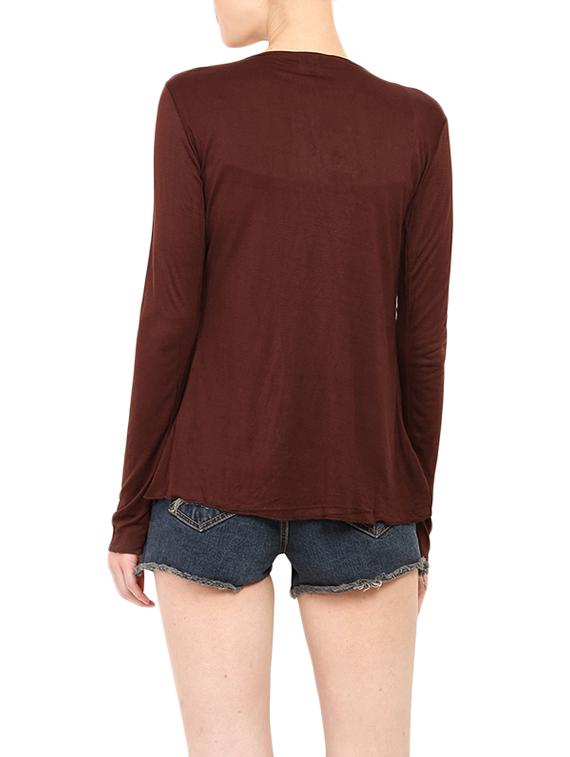 brown viscose shrug - 13733780 - Standard Image - 2