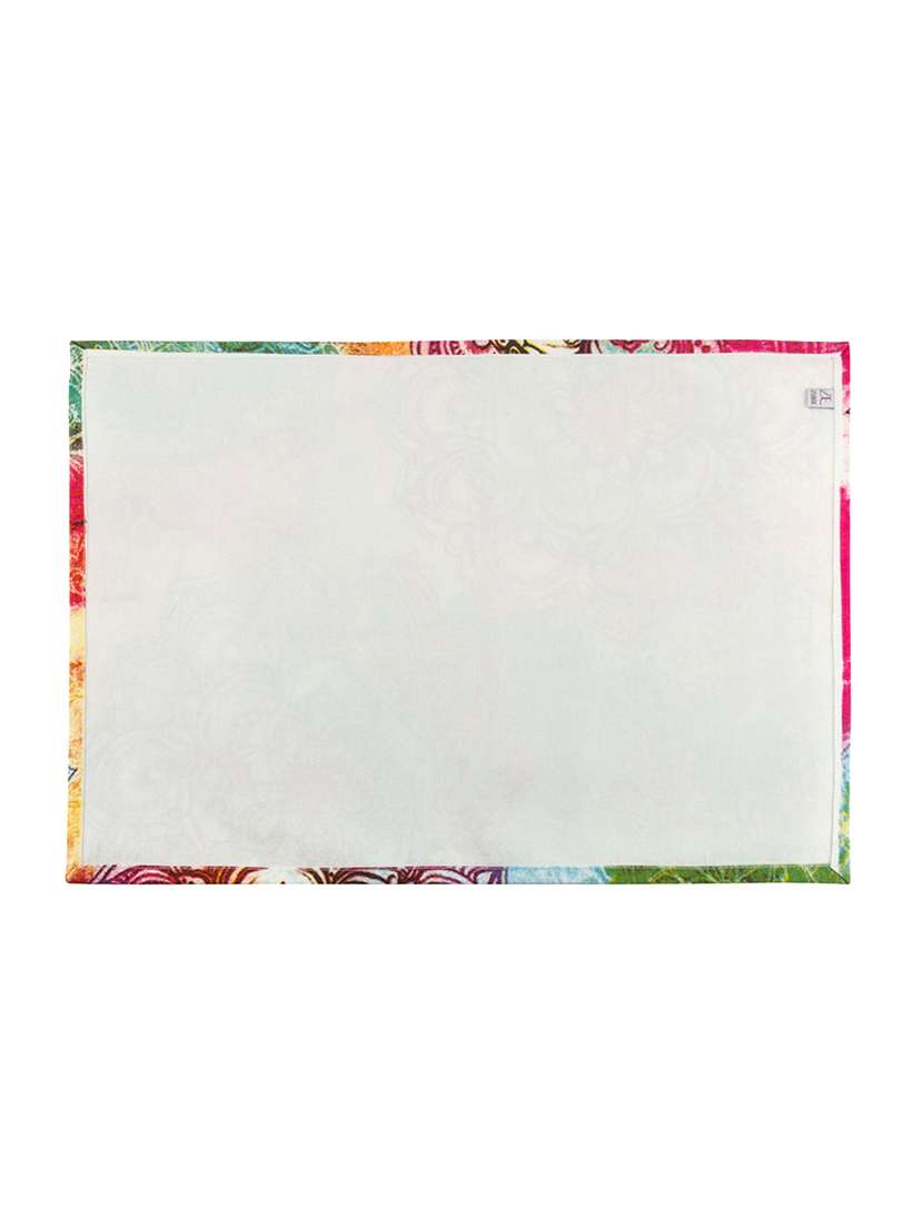 multicolour floral printed cotton canvas placemats for dining table - 13734234 -  Standard Image - 2