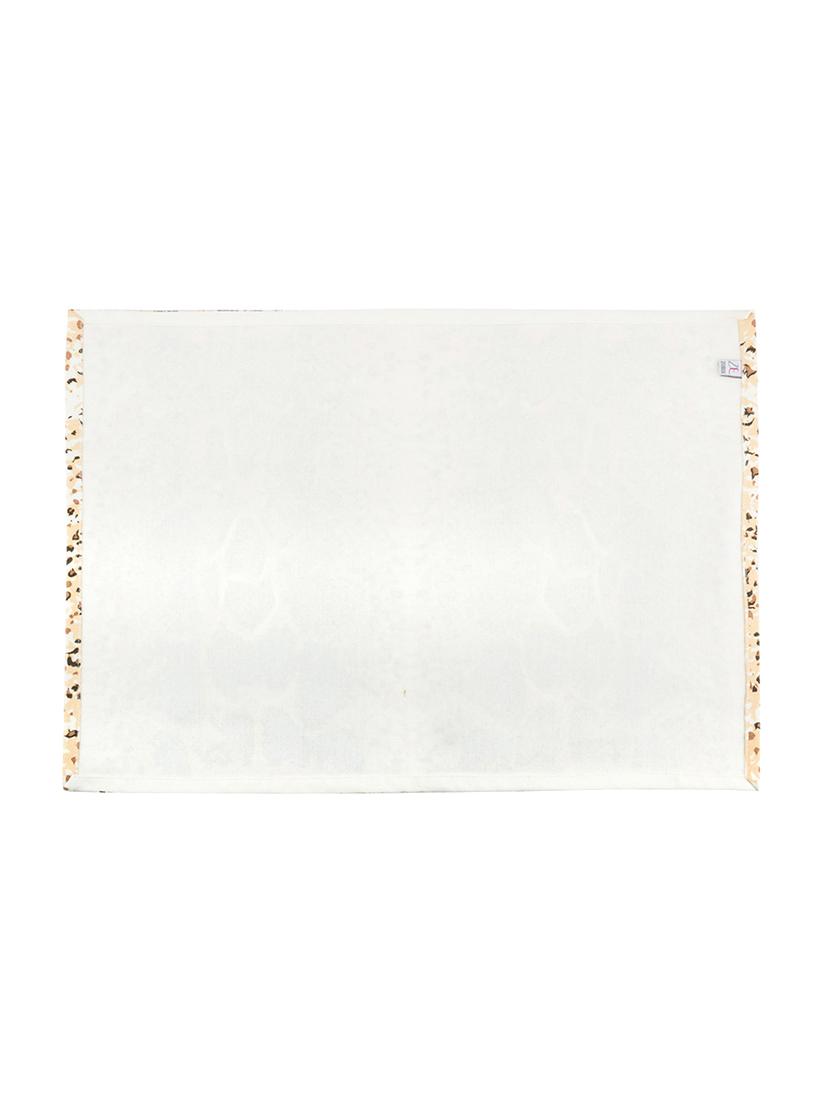 brown printed cotton canvas placemats for dining table - 13734238 - Standard Image - 2