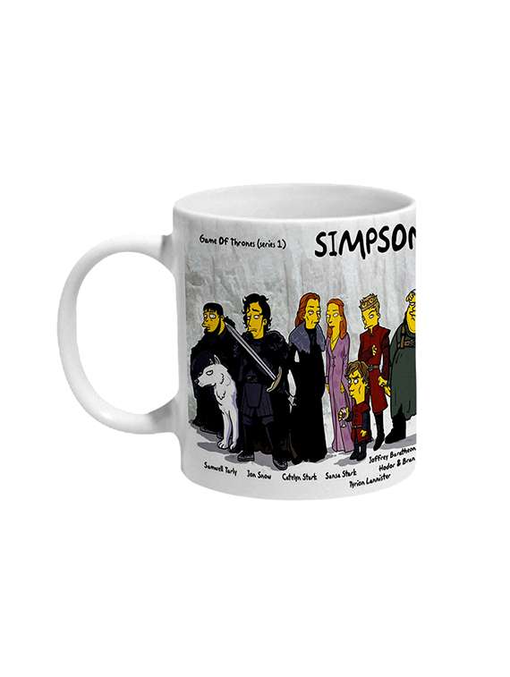 mooch wale game of thrones simpsonized ceramic mug