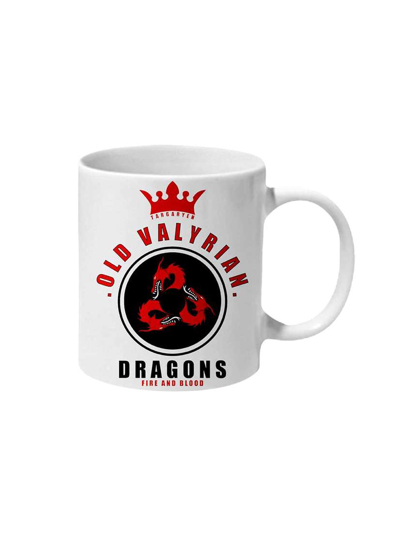 mooch wale game of thrones targaryen dragons fire and blood ceramic mug