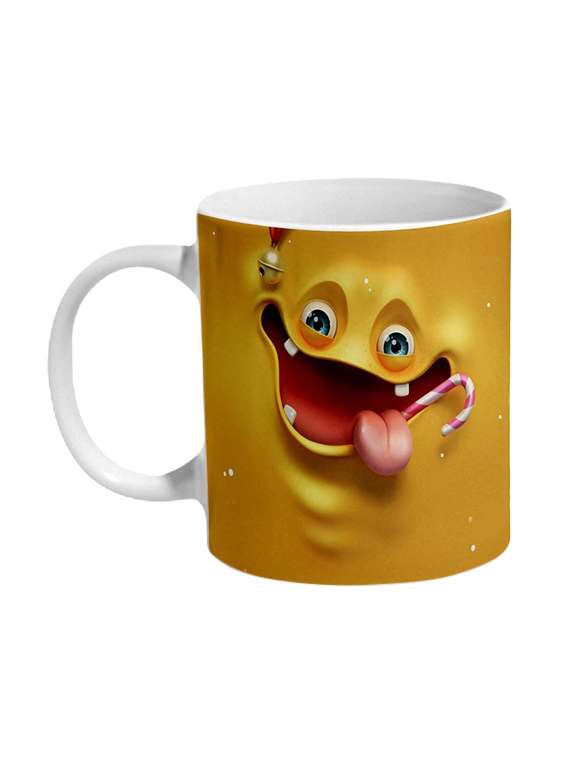 Mooch Wale Cute Christmas Monster Ceramic Mug