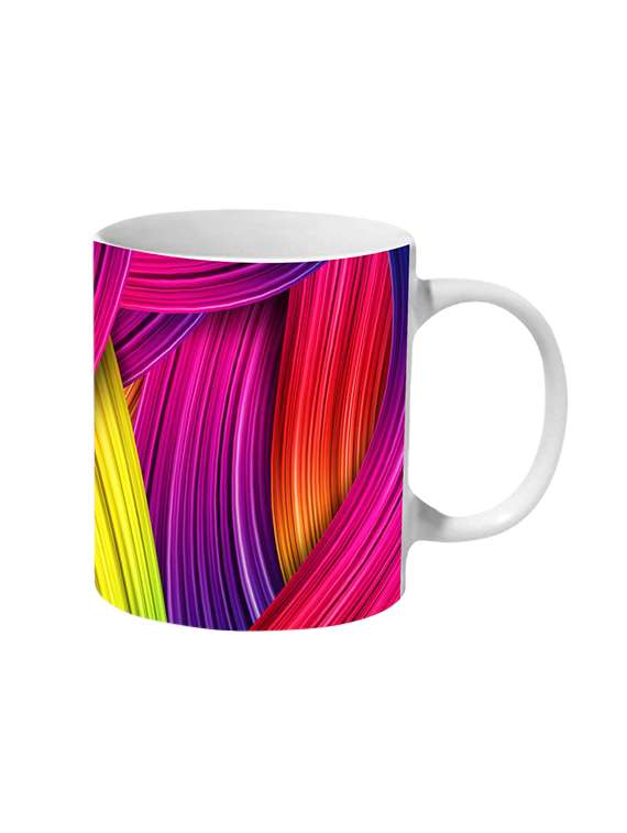 mooch wale beautiful multi color tangled pattern ceramic mug