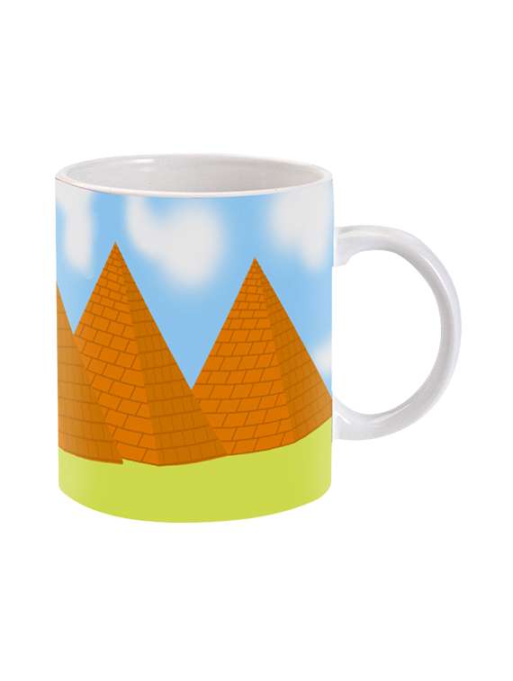mooch wale pyramid pattern art ceramic mug