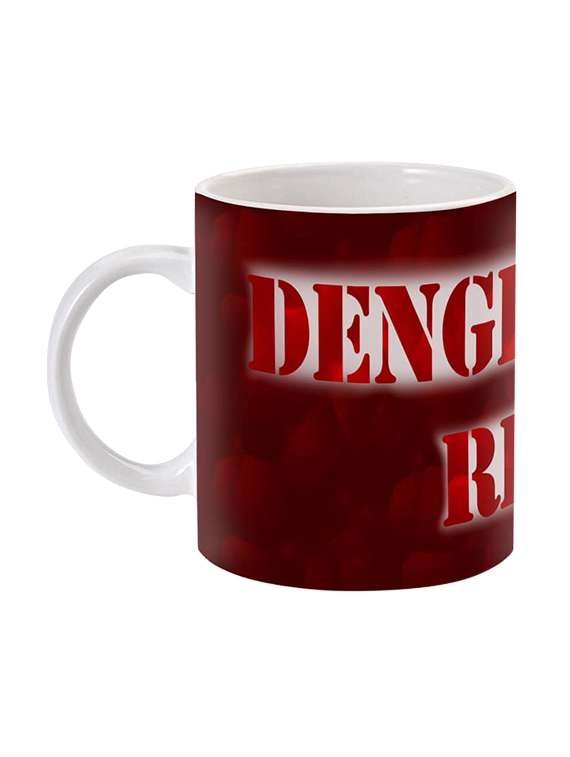 mooch wale dangerous red ceramic mug