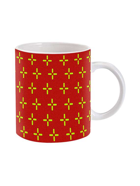 mooch wale cursor pattern art ceramic mug