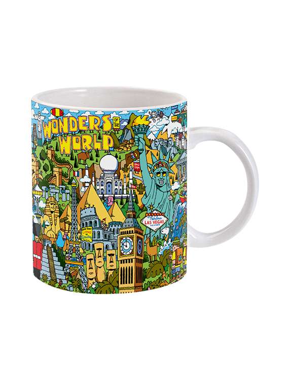 Mooch Wale Wonders Of The World Ceramic Mug