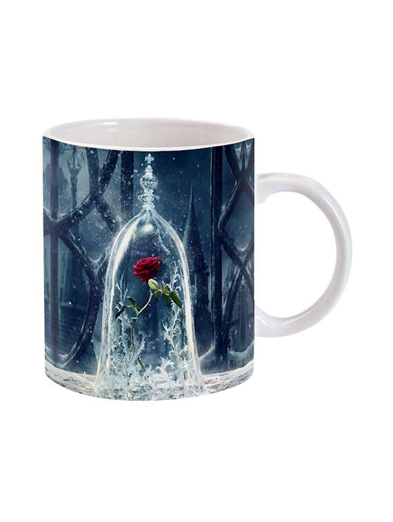 mooch wale rose of beauty and the beast ceramic mug