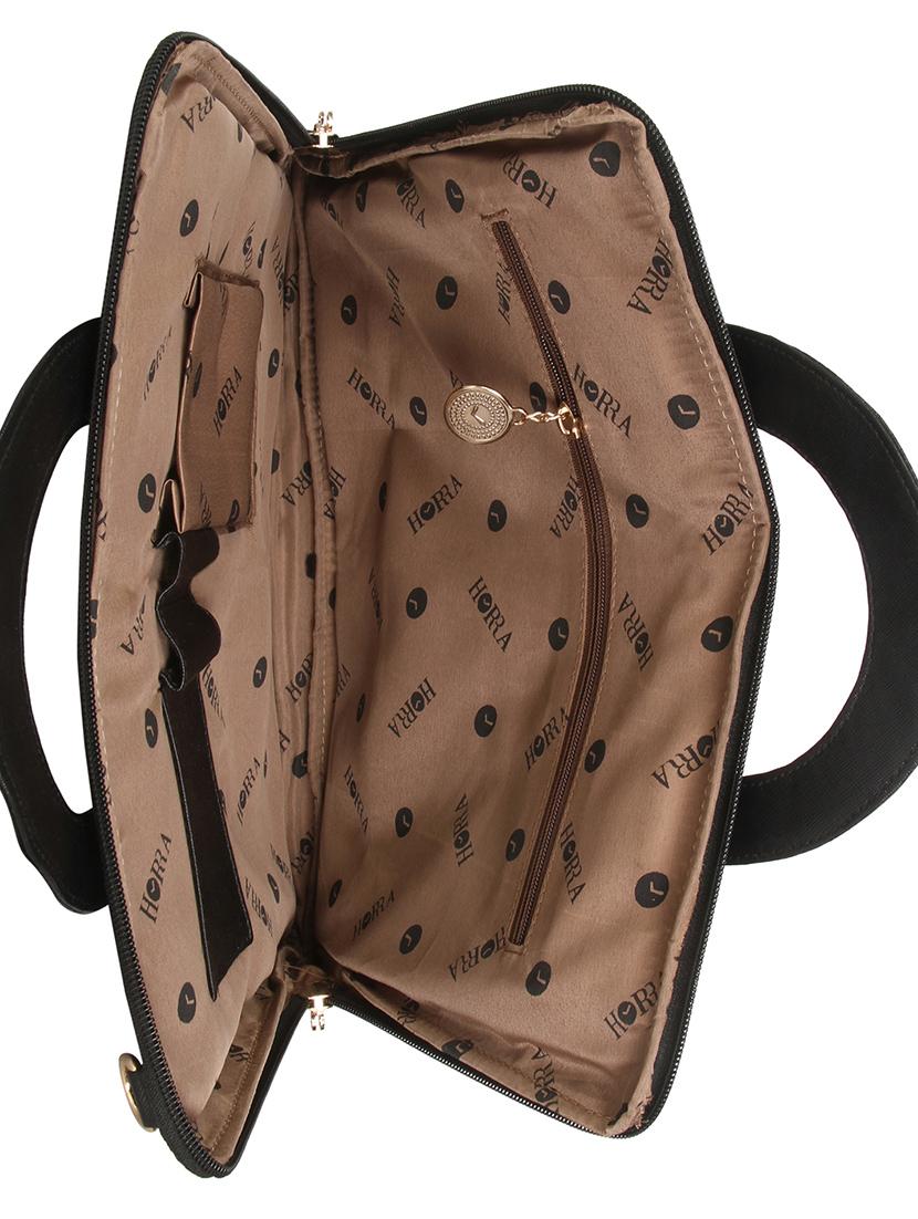 black leatherette laptop bag - 13740746 - Standard Image - 2