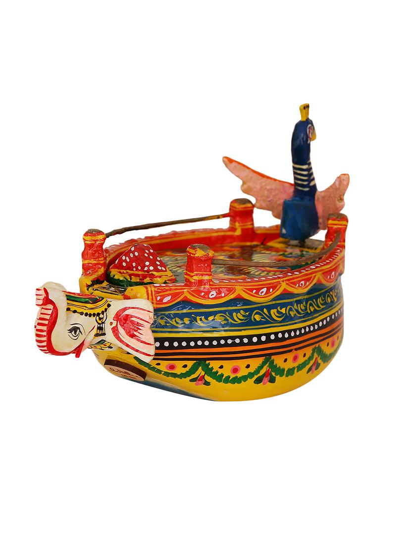direct create wooden painted peacock inspired box - 13742999 - Standard Image - 2
