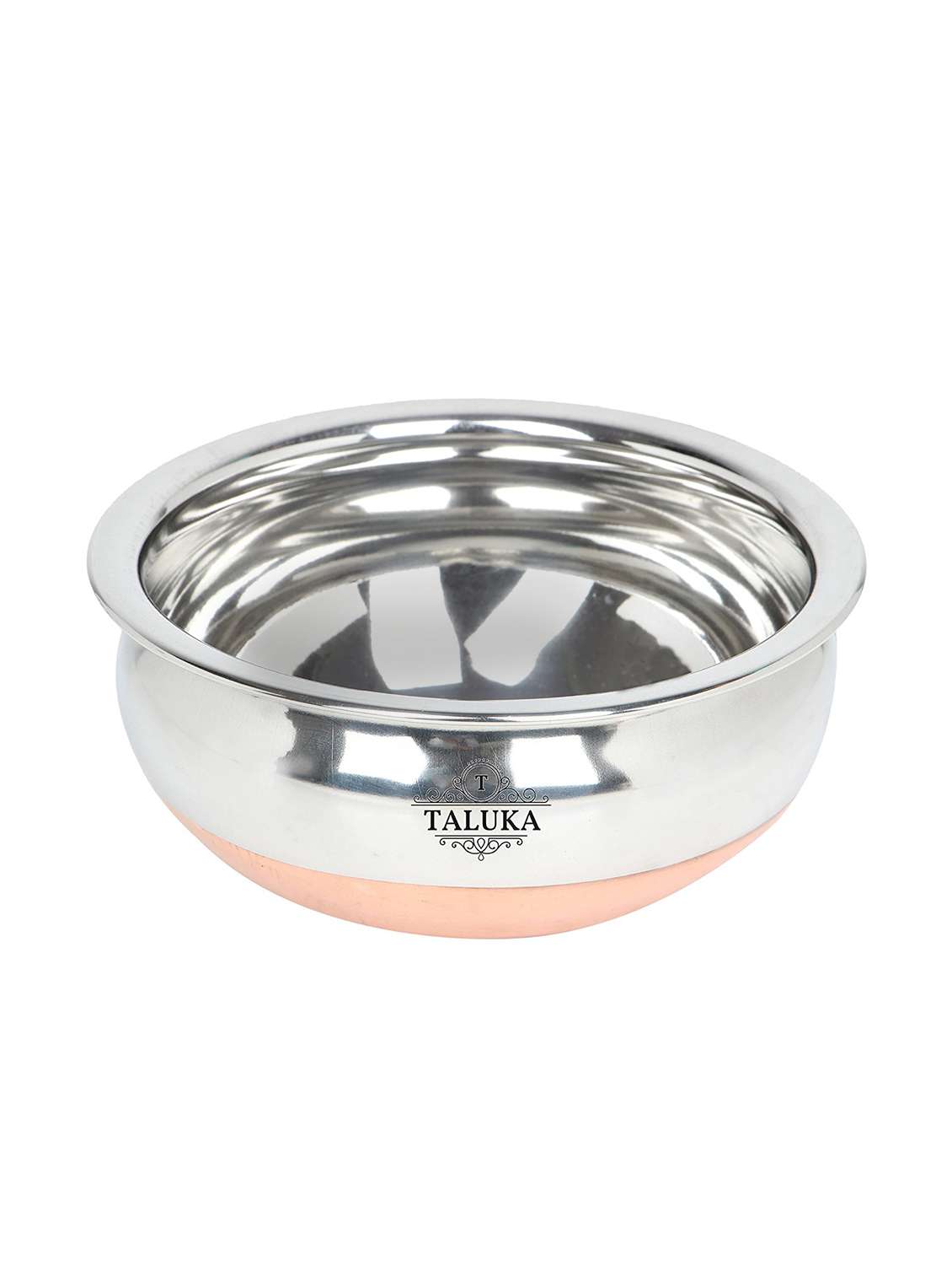 stainless steel copper bottom serving handi