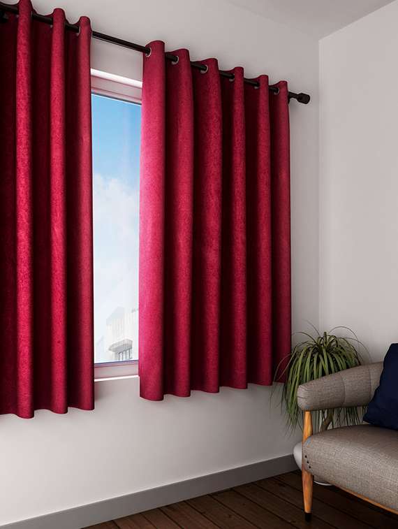 cortina elegant window curtain set of 2