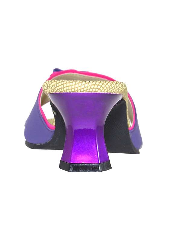 Purple Fabric Slip On Sandals - 13751213 -  Standard Image - 2