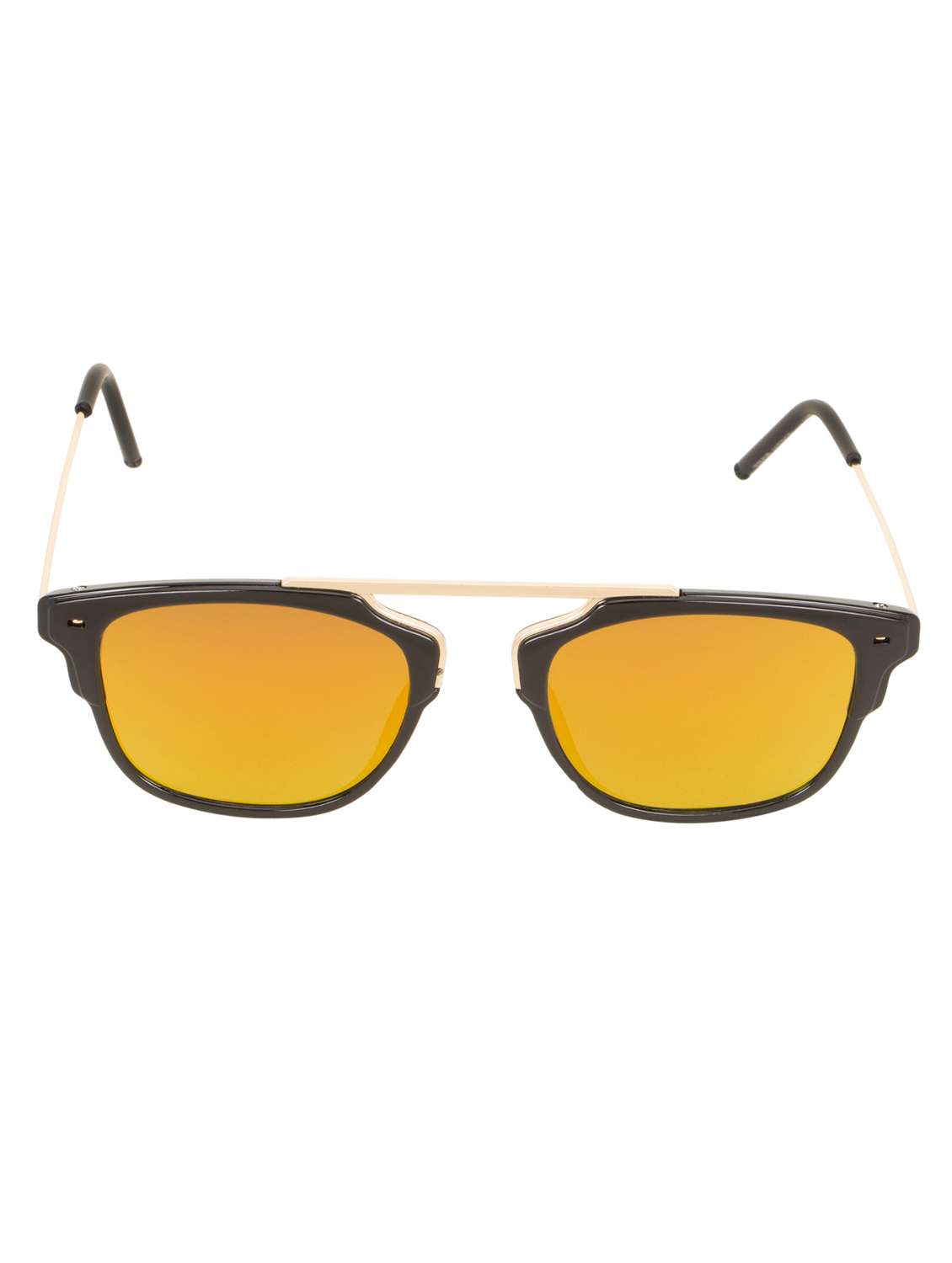 adine unisex yellow rectangle sunglasses