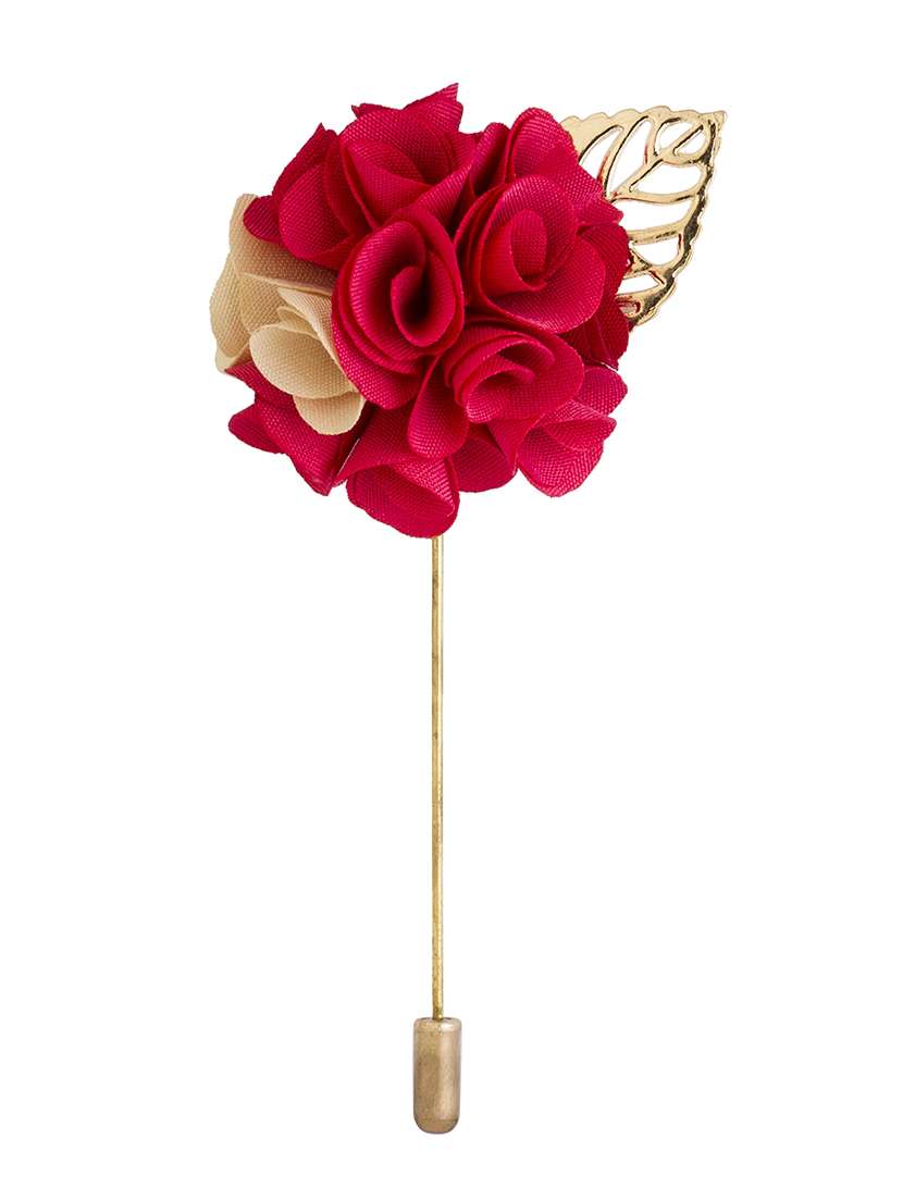 multi colored metal brooch