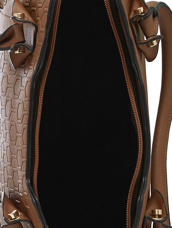 tan leatherette regular handbag - 13756878 - Standard Image - 2