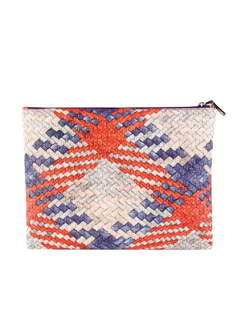 Multi coloured leatherette utility bag