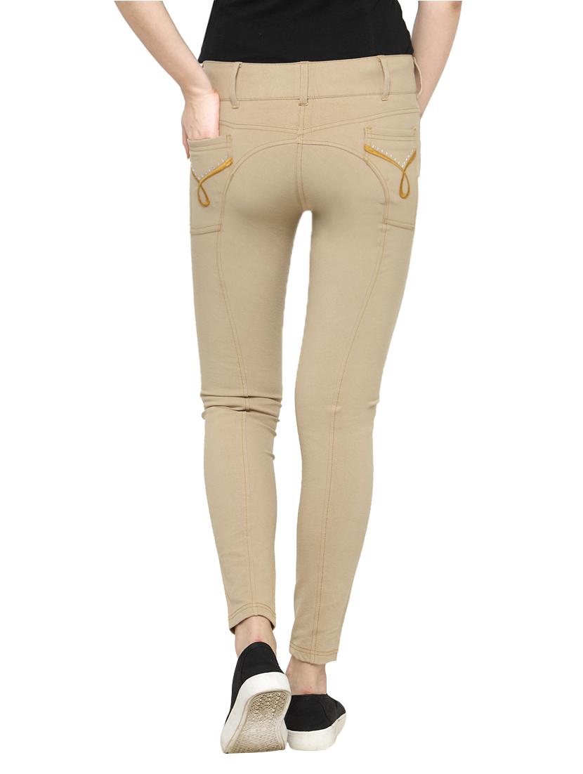 beige cotton trousers - 13758186 - Standard Image - 2