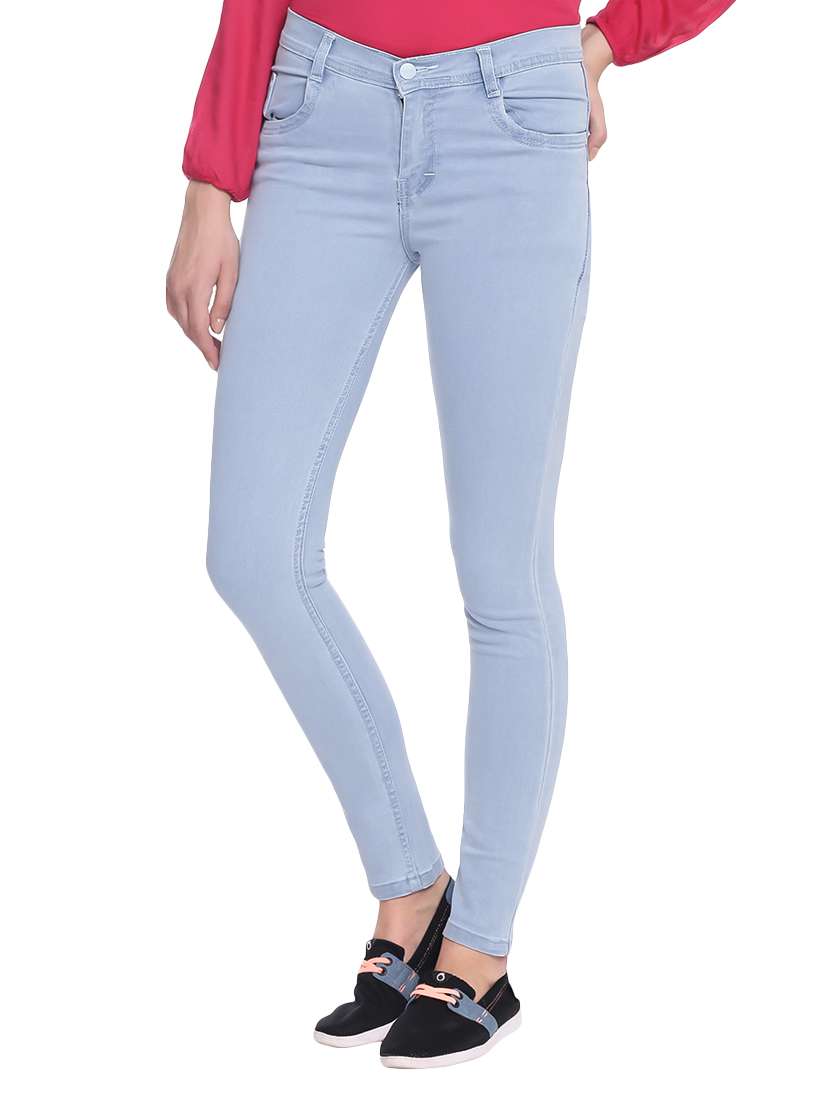 light blue denim jeans