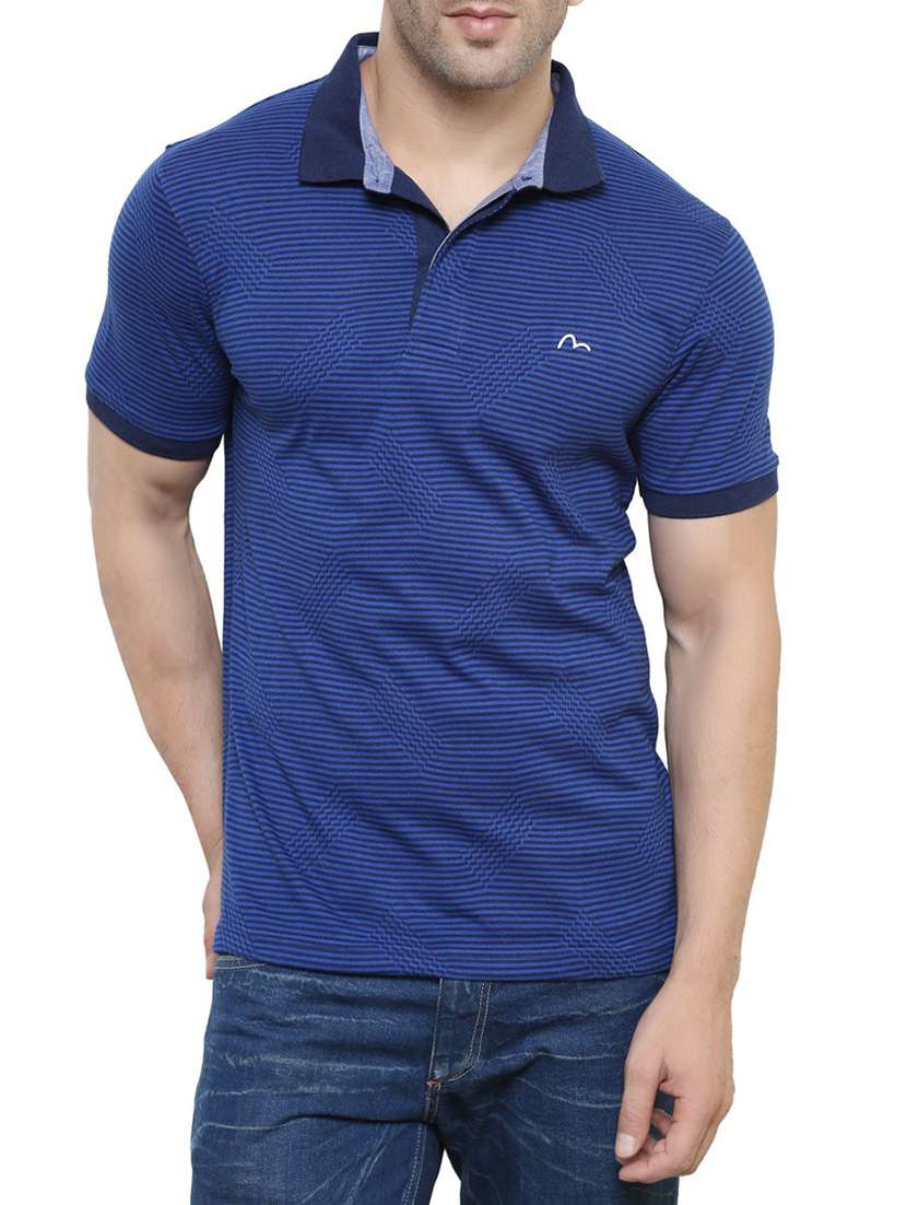 blue cotton t-shirt