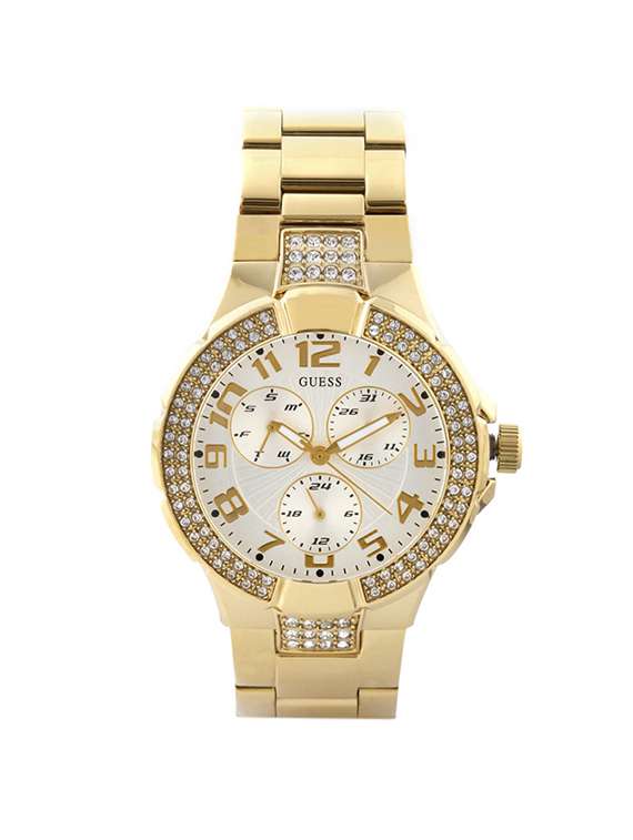 guess white dial watch for women - i16540l1