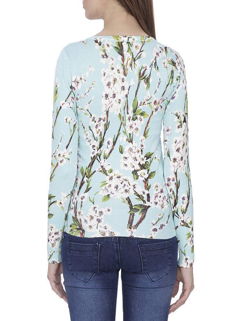 light blue cotton blend top - 13769889 - Standard Image - 2