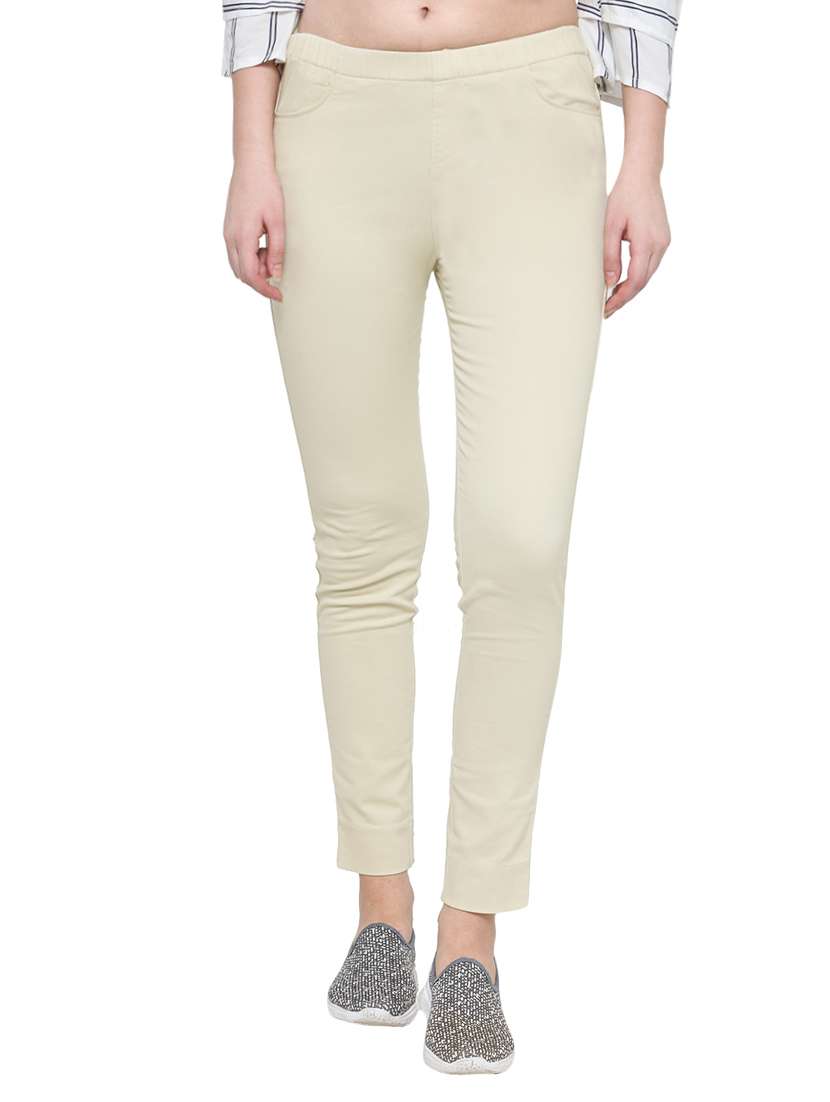 ivory cotton jegging