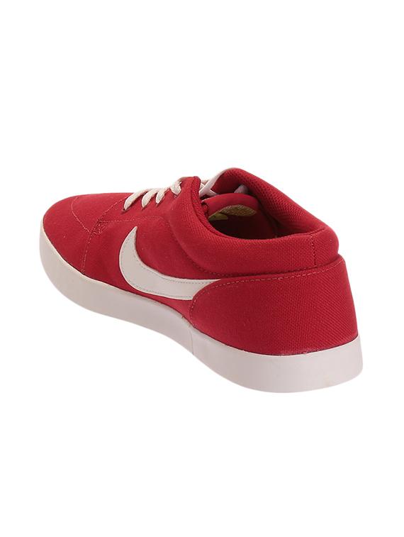 red canvas lace up sneaker - 13773835 - Standard Image - 2