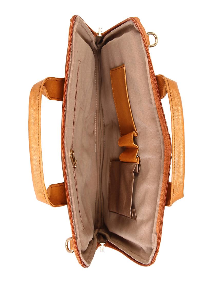 orange leatherette laptop bag - 13776023 - Standard Image - 2