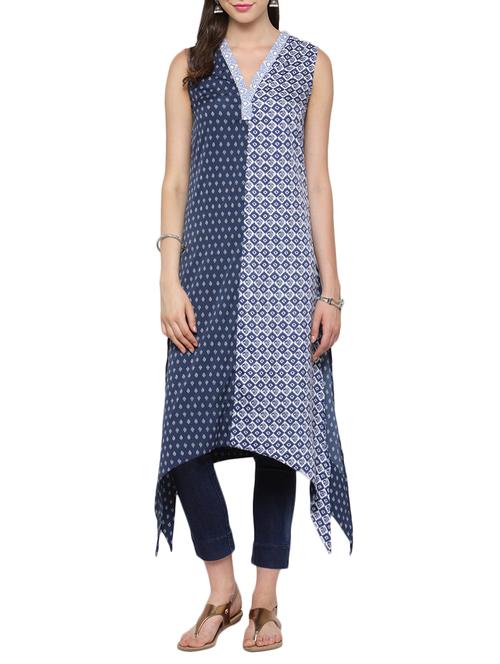 women's asymmetric kurta - 13778207 - Standard Image - 0