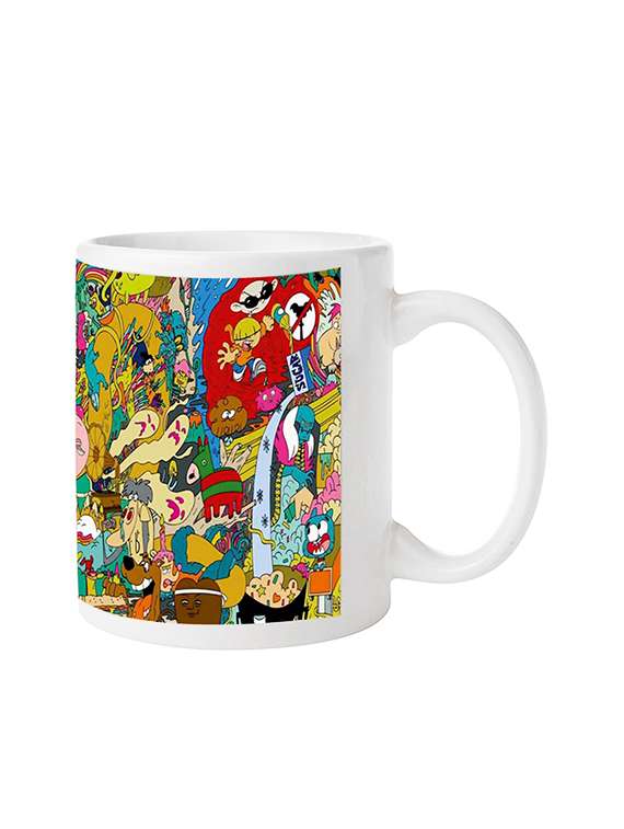 ceramic printed coffee mug