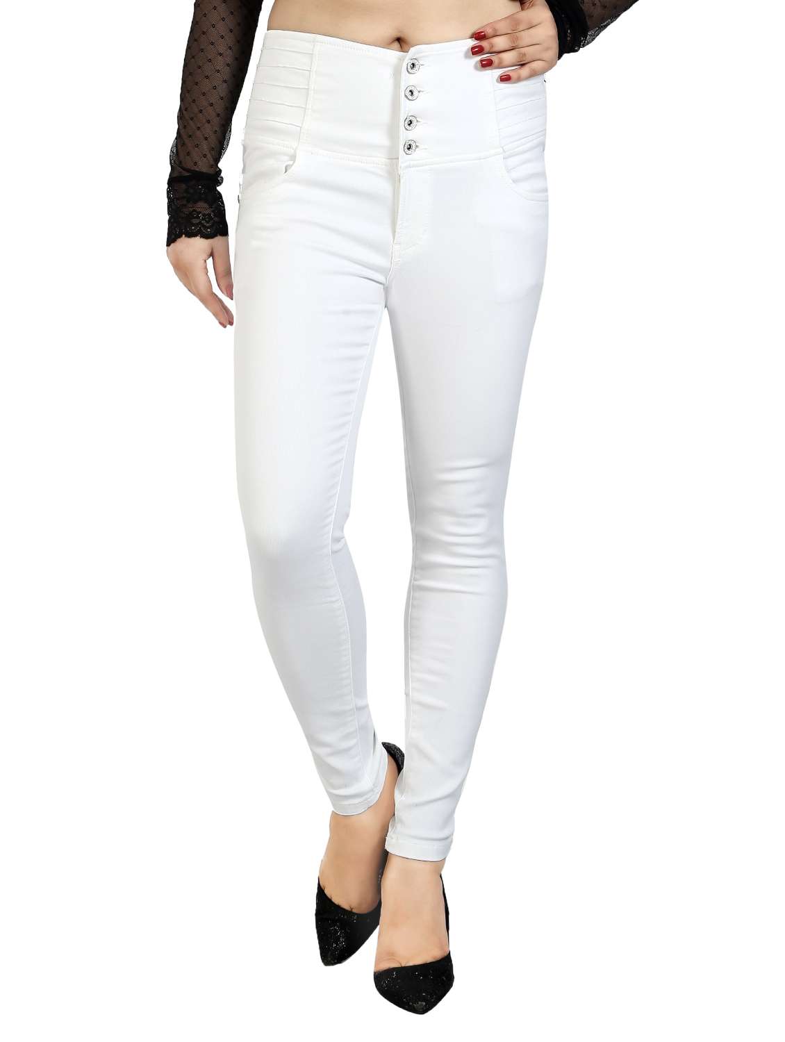 women's plain slim fit jeans