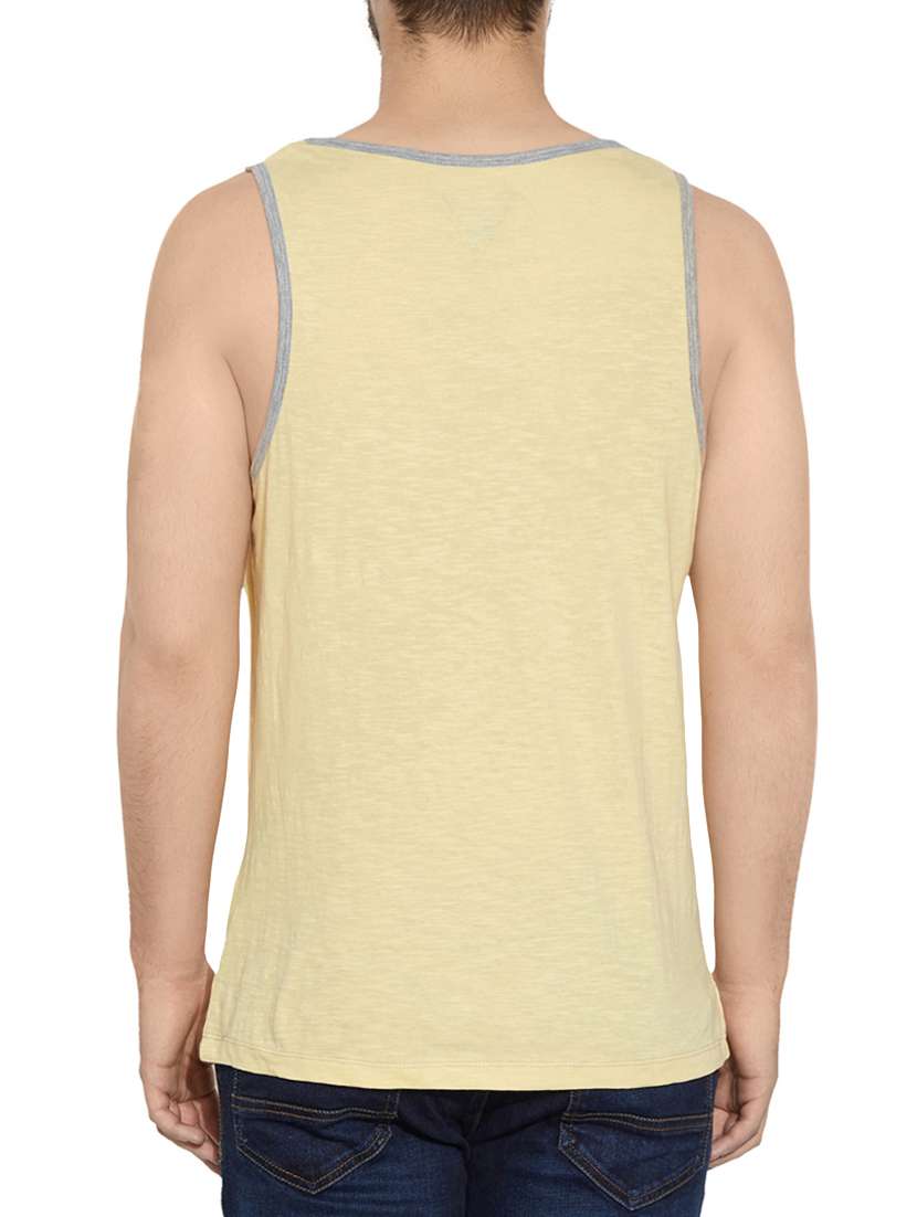 yellow cotton vest - 13809507 -  Standard Image - 2