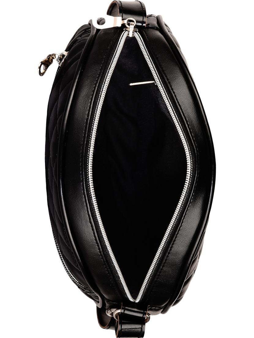 black leatherette regular sling bag - 13809916 - Standard Image - 2