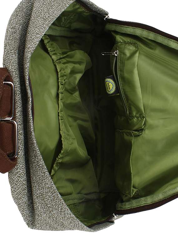 grey canvas  backpack - 13810166 -  Standard Image - 2