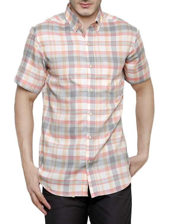 white cotton casual shirt
