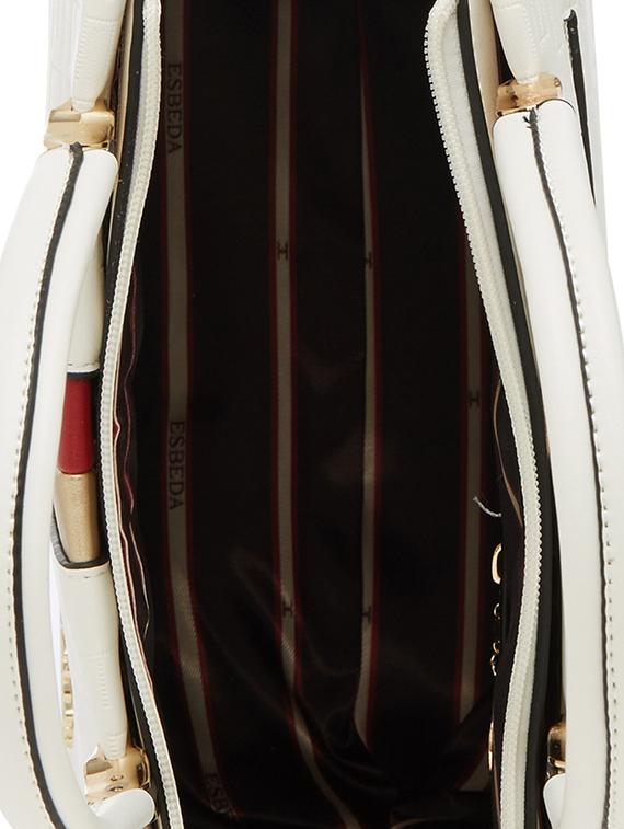 white leatherette handbag - 13822289 - Standard Image - 2