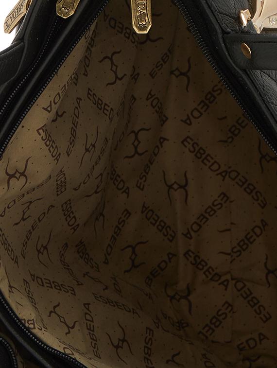 black leatherette regular handbag - 13822291 - Standard Image - 2
