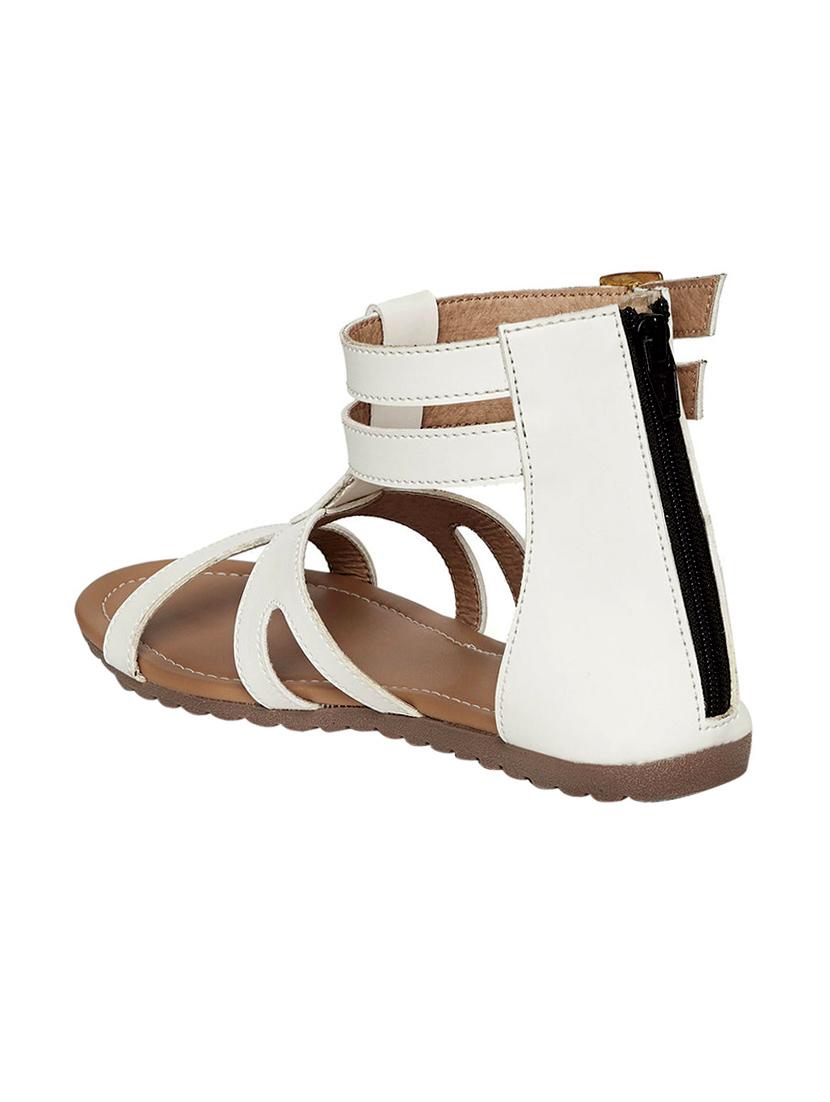 white closed back sandal - 13822511 - Standard Image - 2