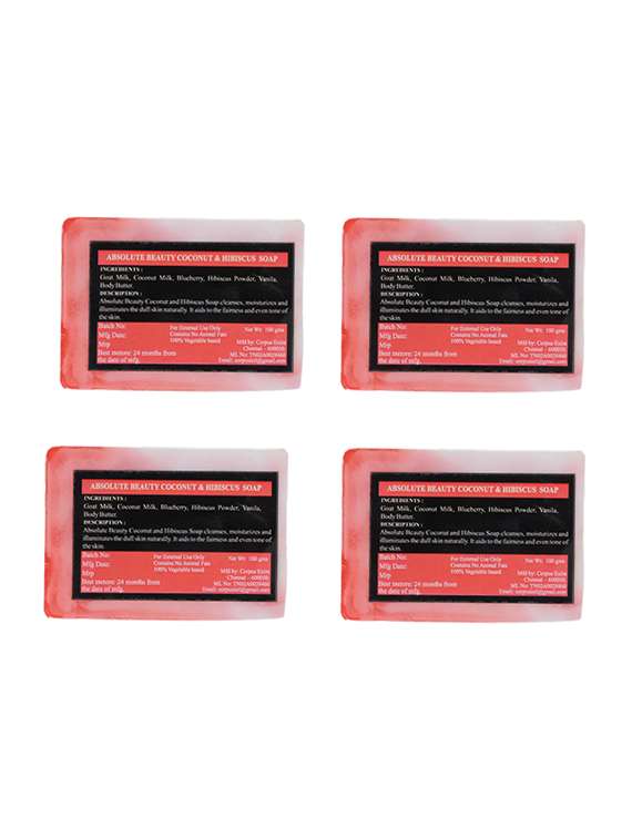 absolute beauty coconut and hibiscus handmade beauty soap-combo 4