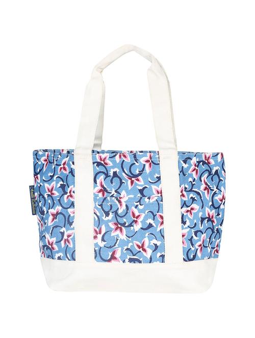 blue canvas printed shopping bag - 13827841 - Standard Image - 0