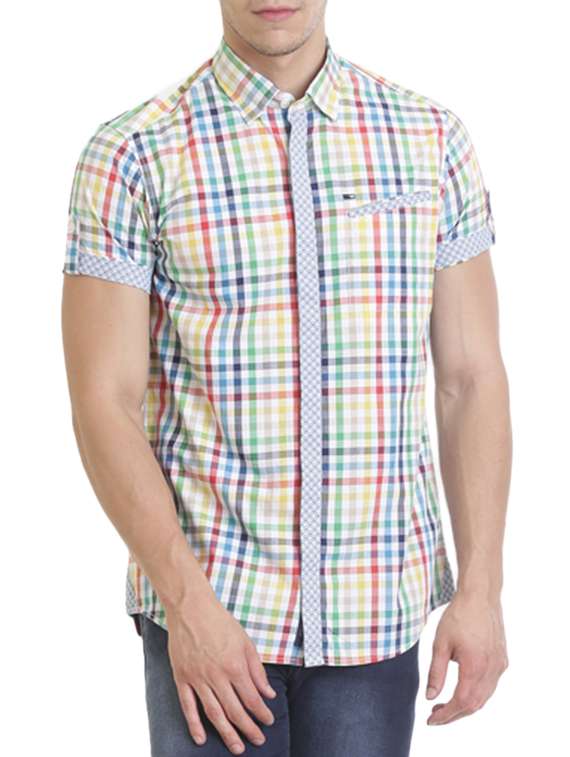 multi colored cotton casual shirt
